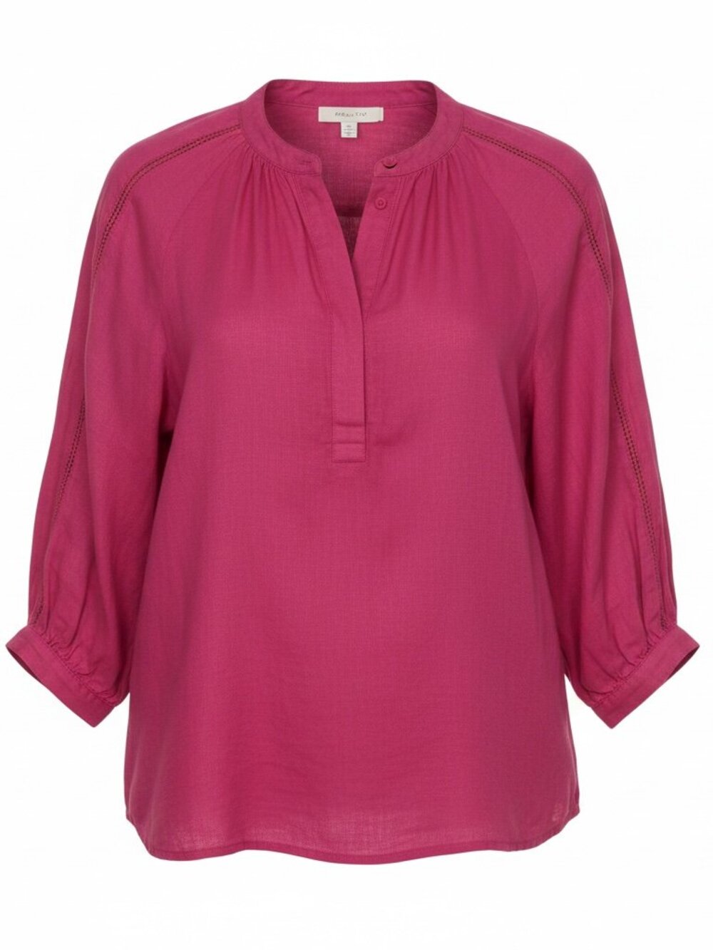 Charter Club Luxury 100% Linen Pink Blouse Womens Small Balloon Sleeve Top